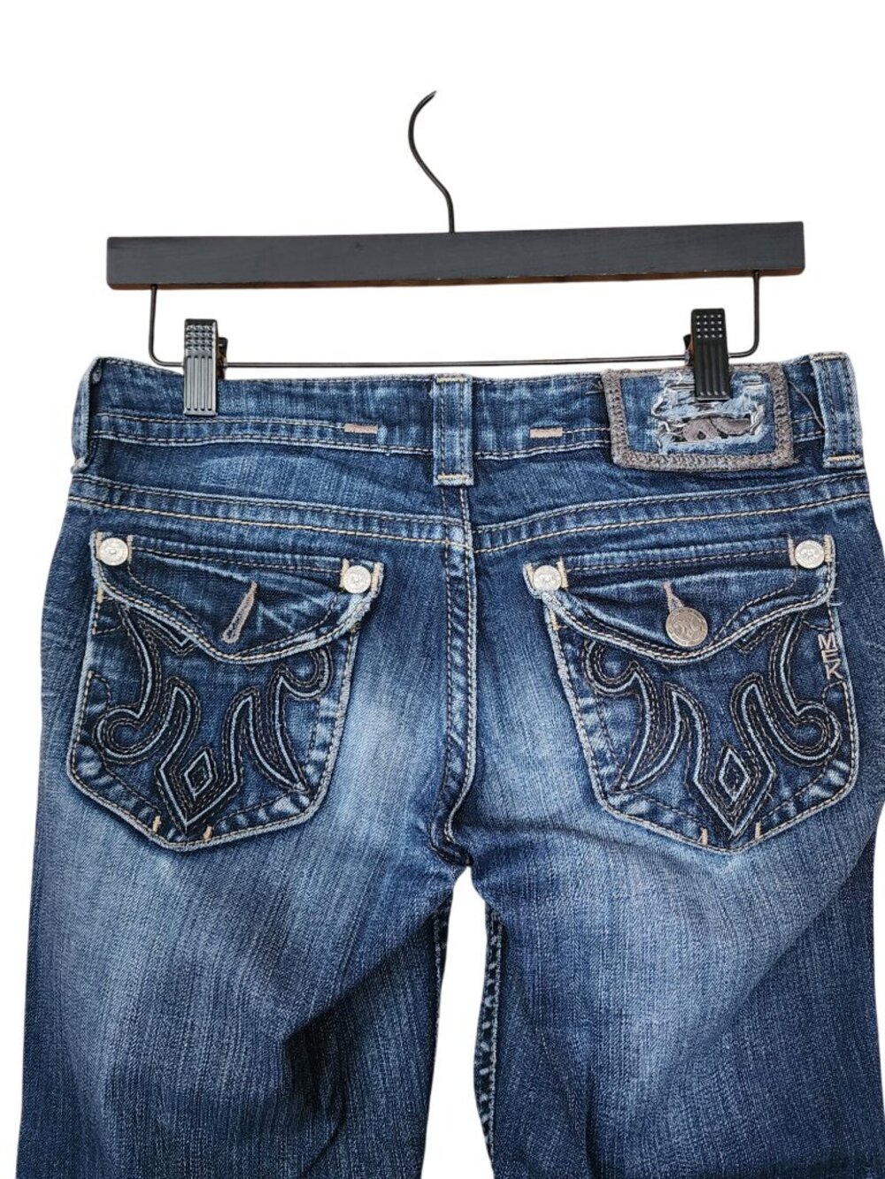 MEK Denim Frankfurt Boot Cut Denim Jeans Womens Size 27 x 32 - Picture 4 of 7